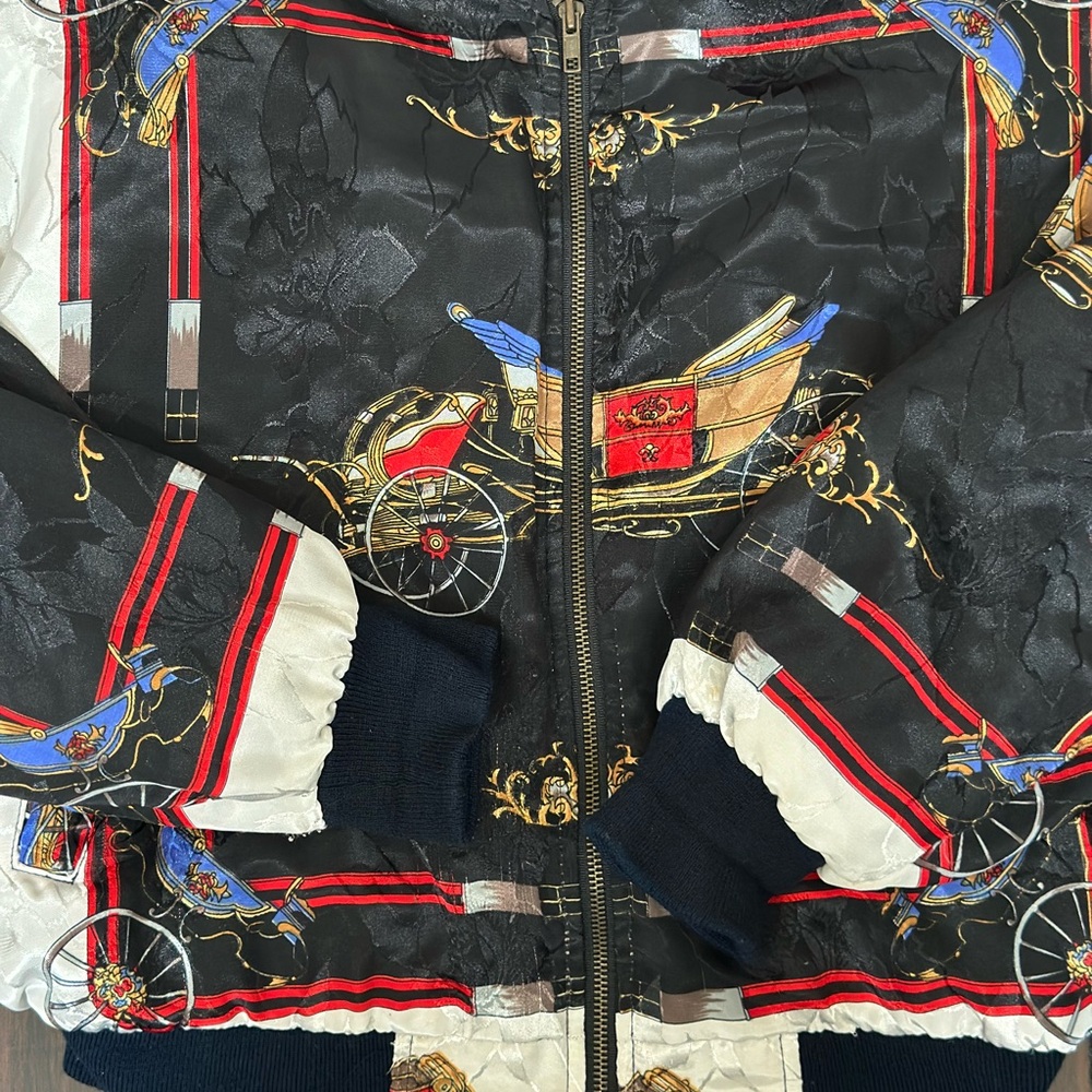 Charles Klein Multicolor Bomber Jacket - Picture 2 of 5